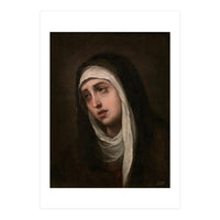 Bartolomé Esteban Murillo / 'Mater Dolorosa', 1660-1670, Spanish School. VIRGIN MARY. (Print Only)