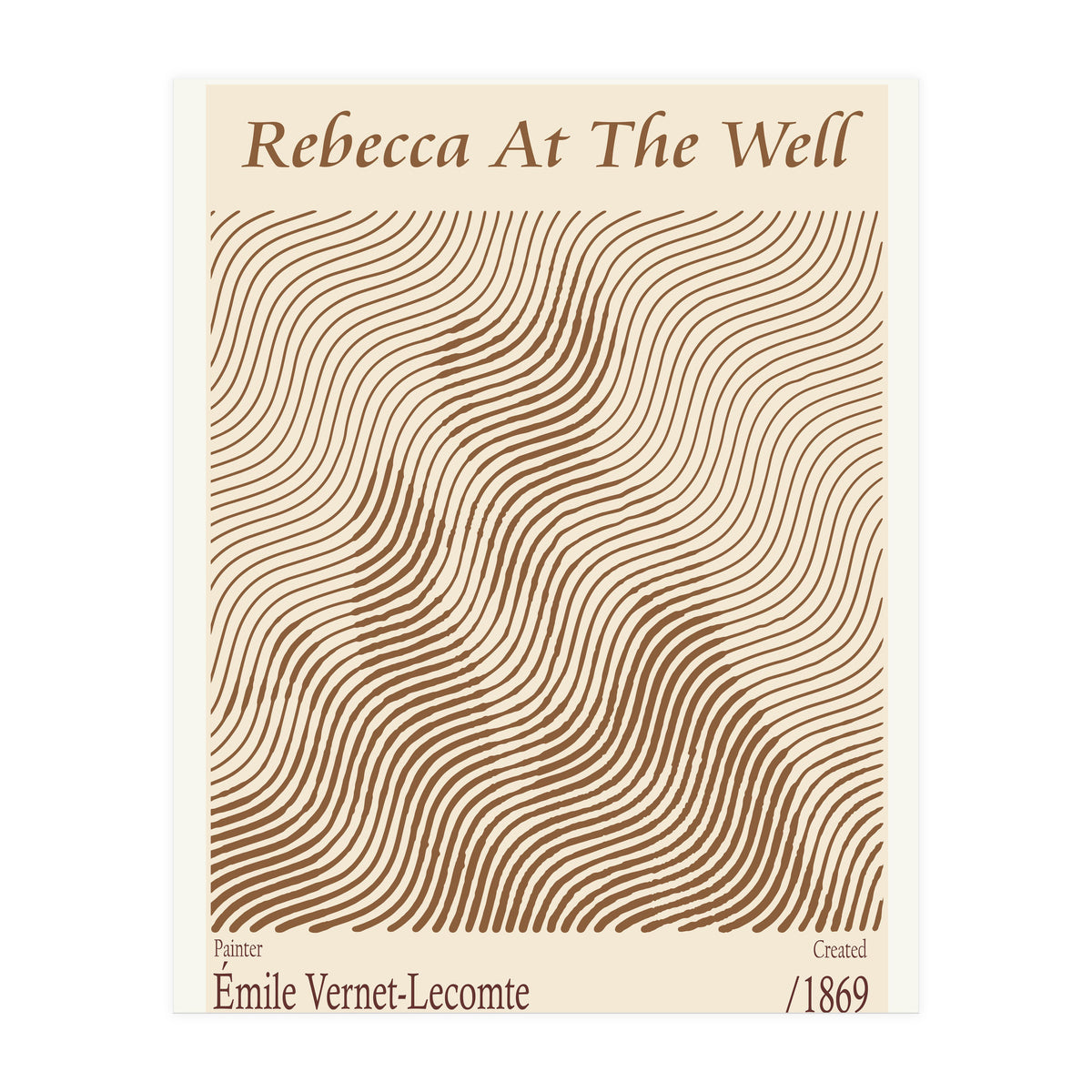 Rebecca At The Well – Émile Vernet Lecomte (1869) (Print Only)