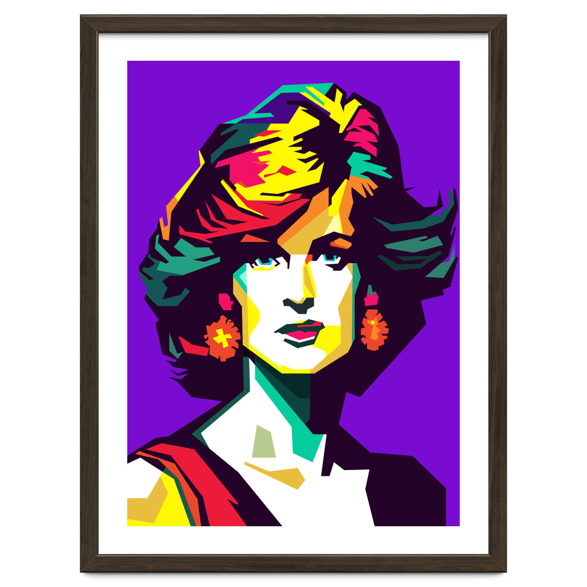 Retro Diana Famous Loved Beauty Woman