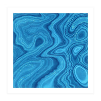 Blue Agate Texture 07 (Print Only)