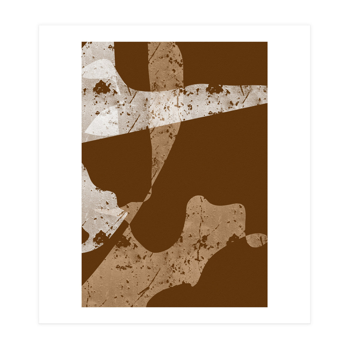 Brown Abstract Minimalist (Print Only)
