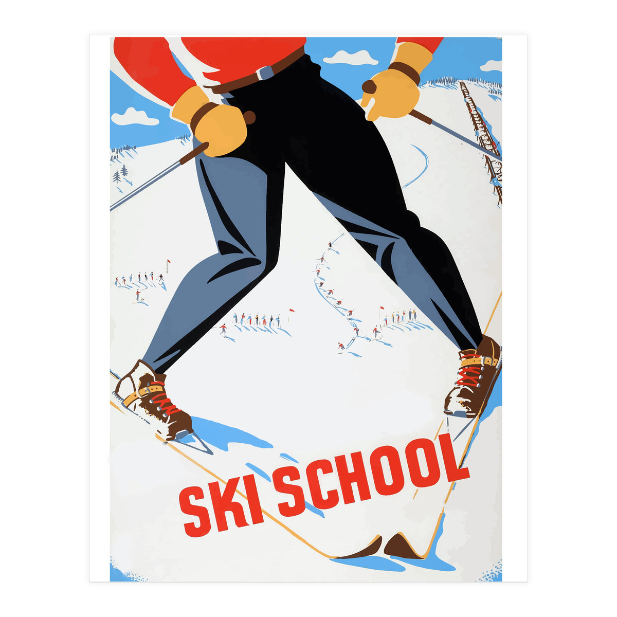 Ski School (Print Only)