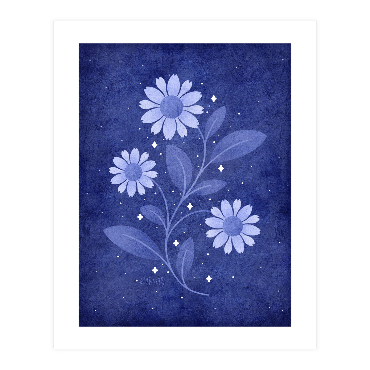 Twilight Sparkles Floral (Print Only)