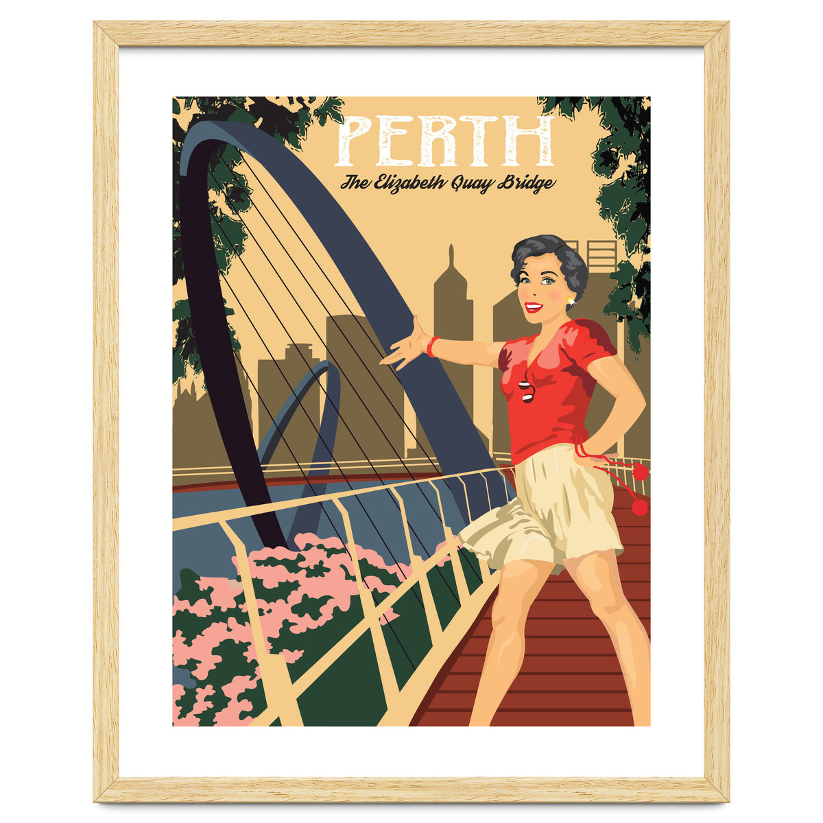 Perth, The Elizabeth Quay Bridge, Australia