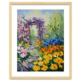 Sun-Drenched Garden Pergola Oil Painting thumbnail