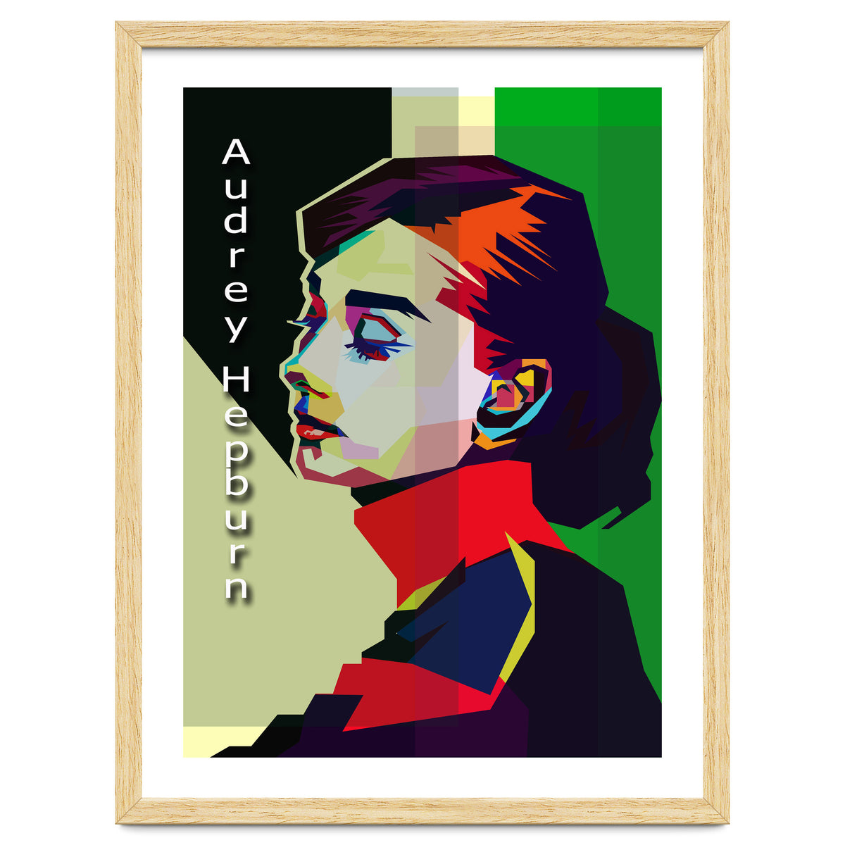 Beauty Audrey Hepburn Pop Art WPAP