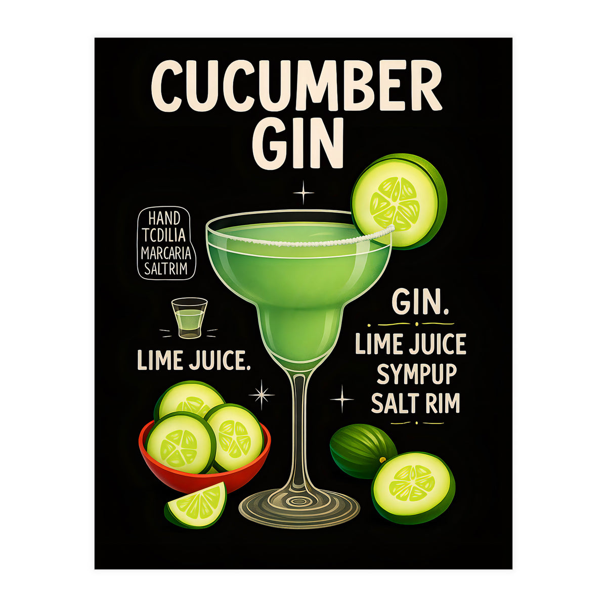 Cucumber Gin (Print Only)