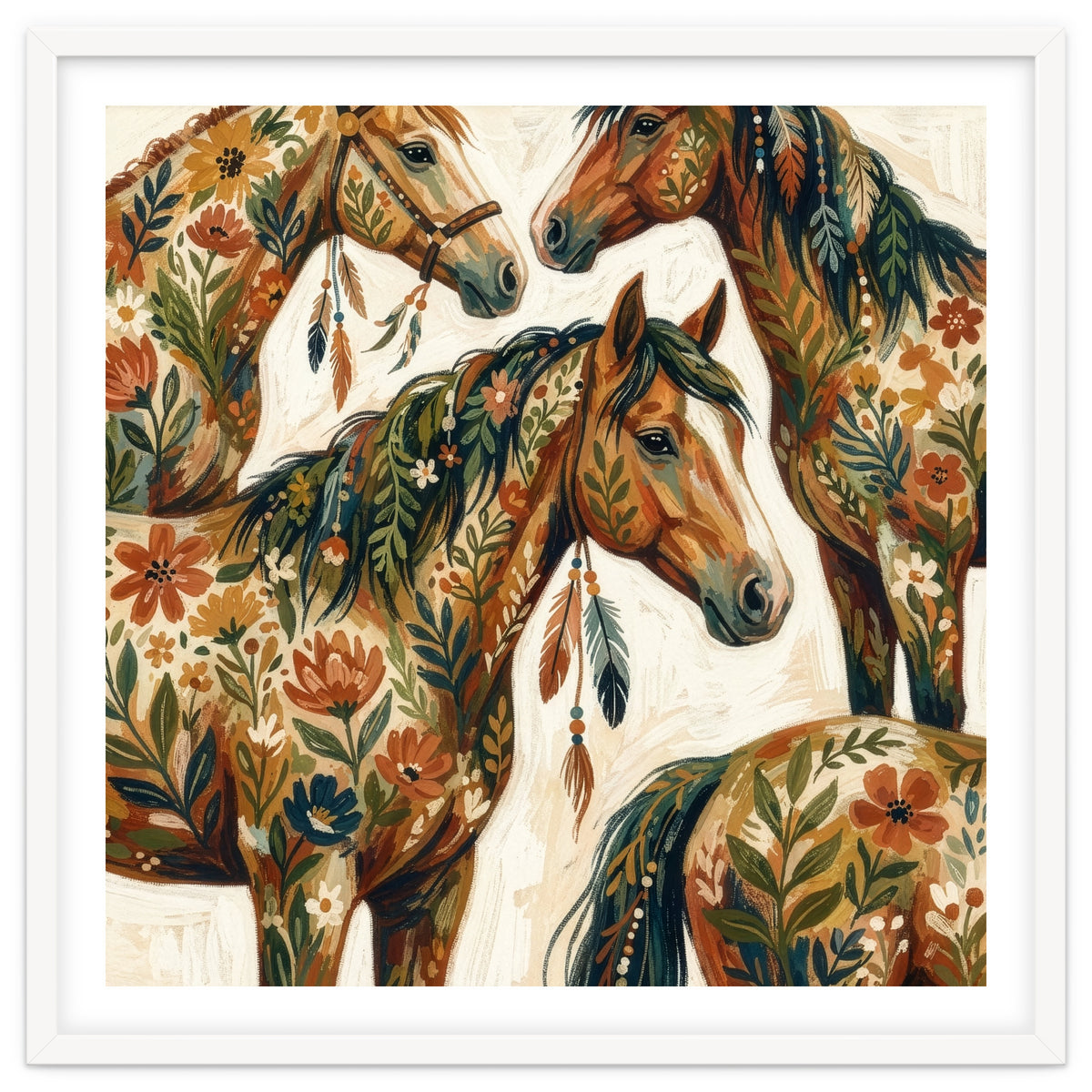 Rustic Horse Blossoms