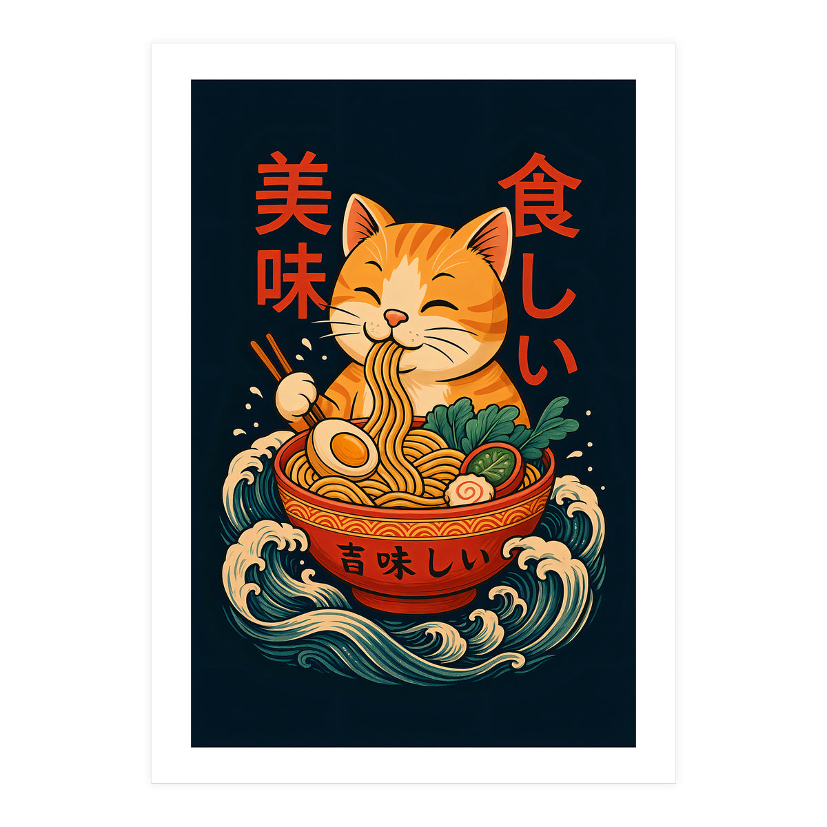 Ramen Cat (Print Only)