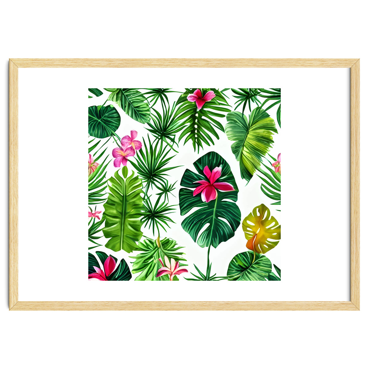 The Tropic, Banana Leaves Tropical Jungle Botanical, Palm Plants Monstera Nature, Bohemian Plants Floral