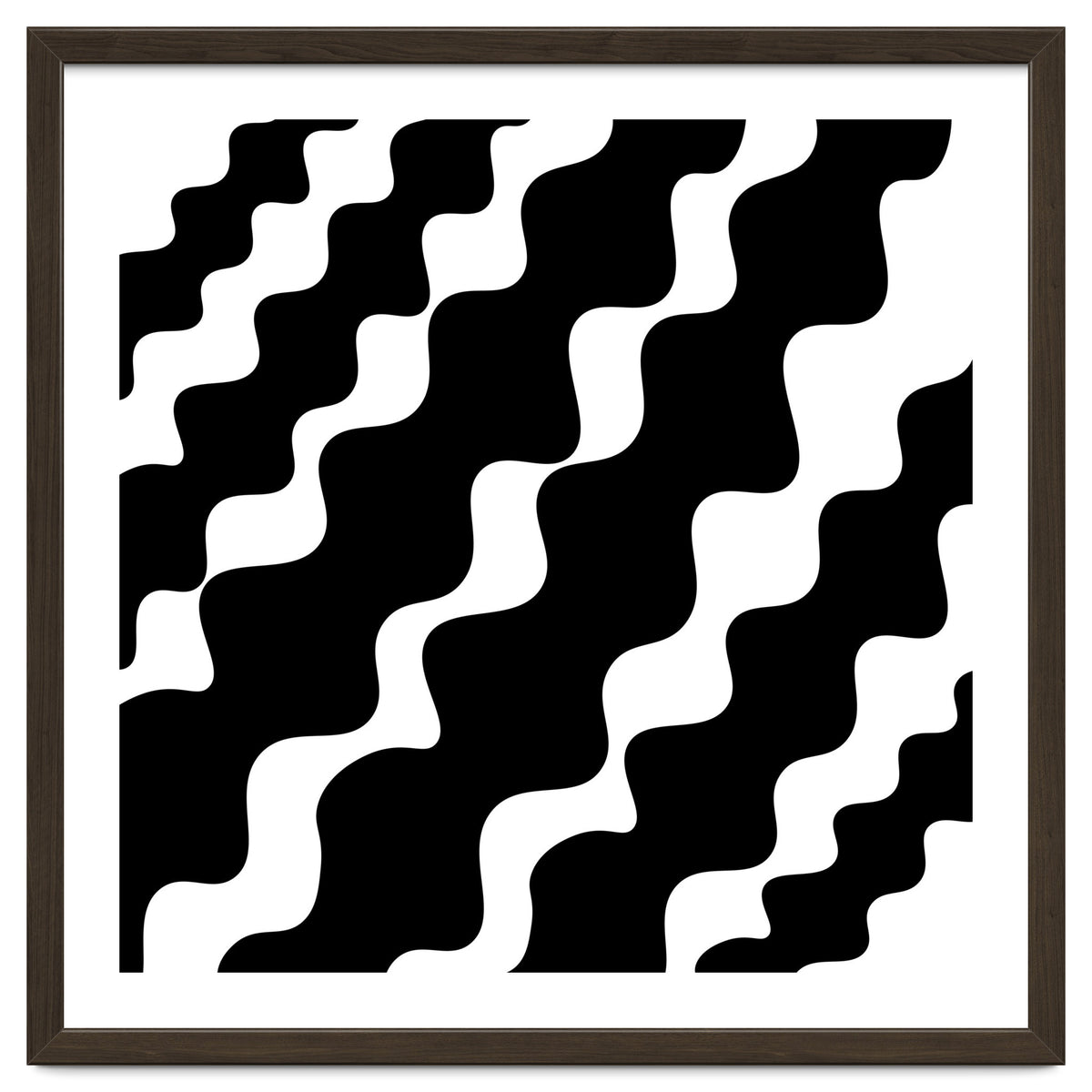 Black Wavy Pattern