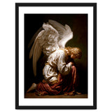 Kneeling Down Angel Renaissance inspired Religious Art thumbnail