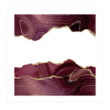 Burgundy & Gold Glitter Agate Texture 07 (Print Only) thumbnail