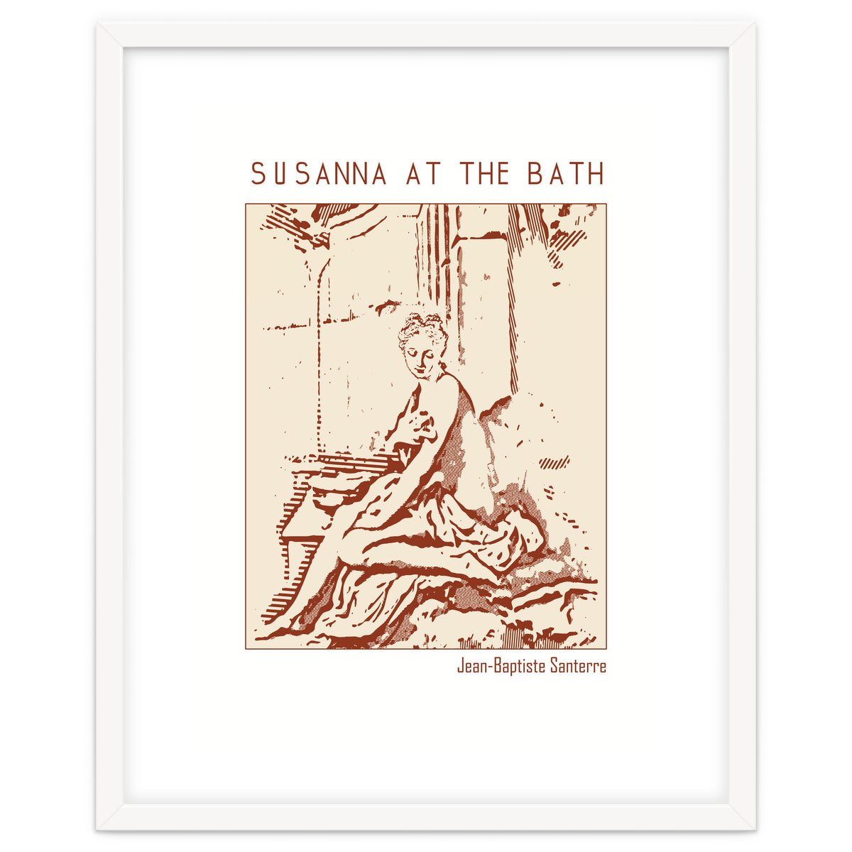 Susanna At The Bath – Jean Baptiste Santerre
