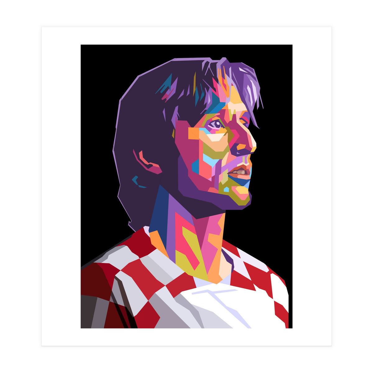 Luka Modric pop art portrait (Print Only)