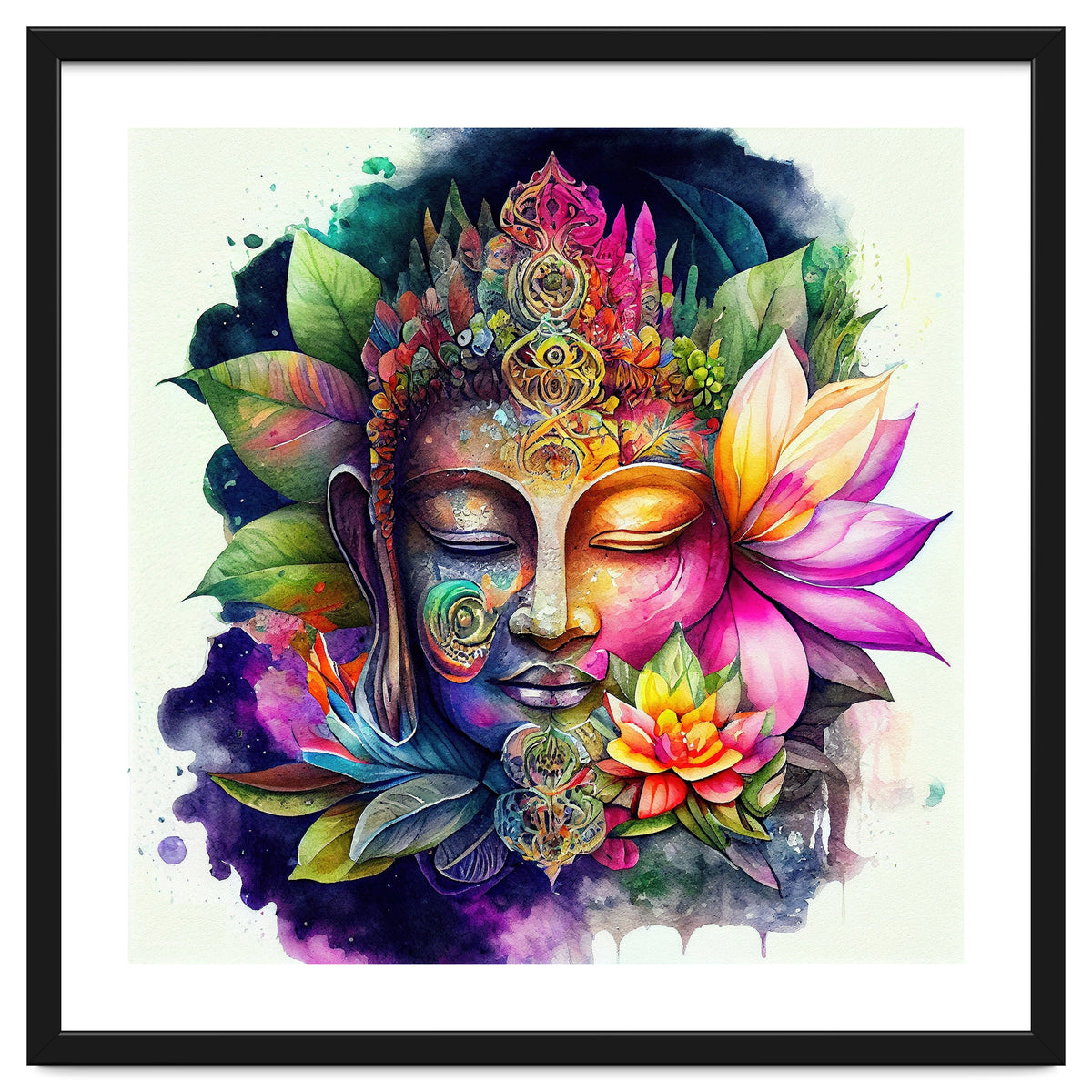 Floral Awakening Buddha