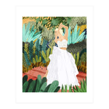 Forest Bride | Jungle Wedding Painting | Travel Solo | Blonde Woman Dancing Joy (Print Only) thumbnail