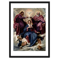 'The Coronation of the Virgin', ca. 1635, Spanish School, Oil on canvas, 176 cm x 124 cm, P01168.