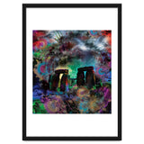 Stone Henge Vibrant Psychedelic Colors thumbnail