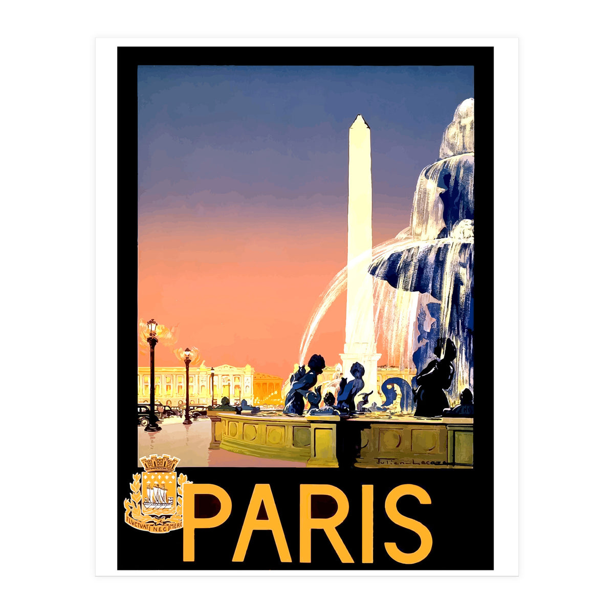 Fountains in Paris (Print Only)