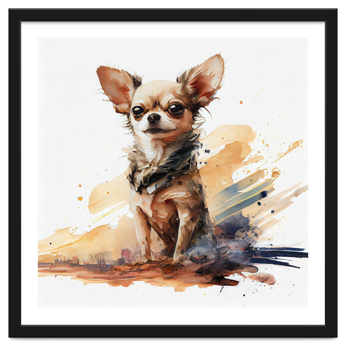 Watercolor Chihuahua Dog