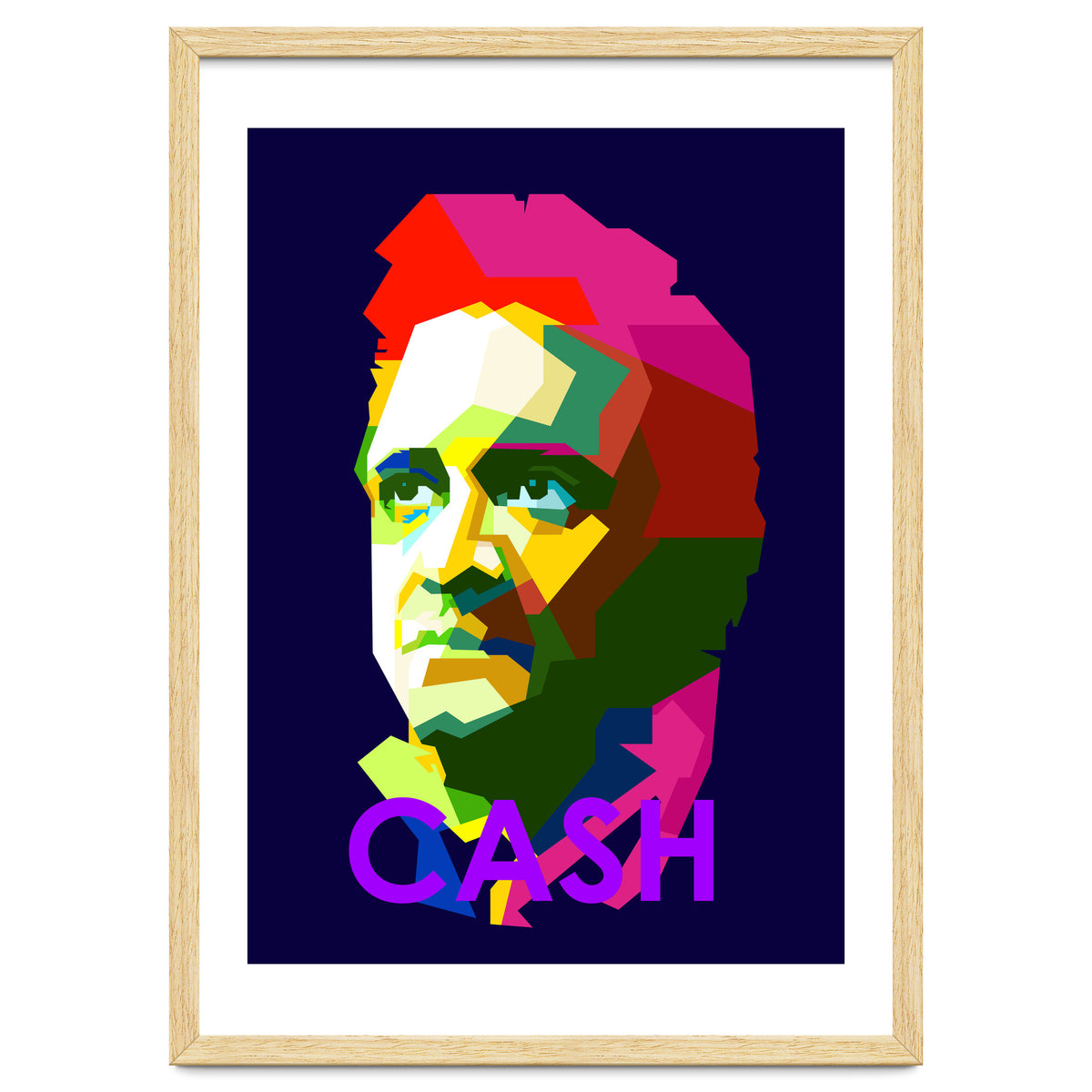 Johnny Cash Country Singer Pop Art WPAP