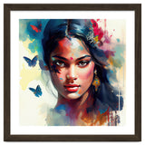 Azure Butterflies Hindu Portrait thumbnail