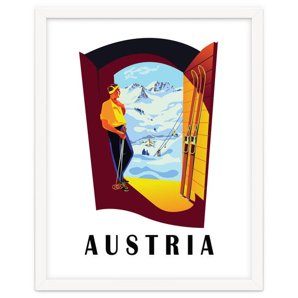Austria Ski Track At The Door