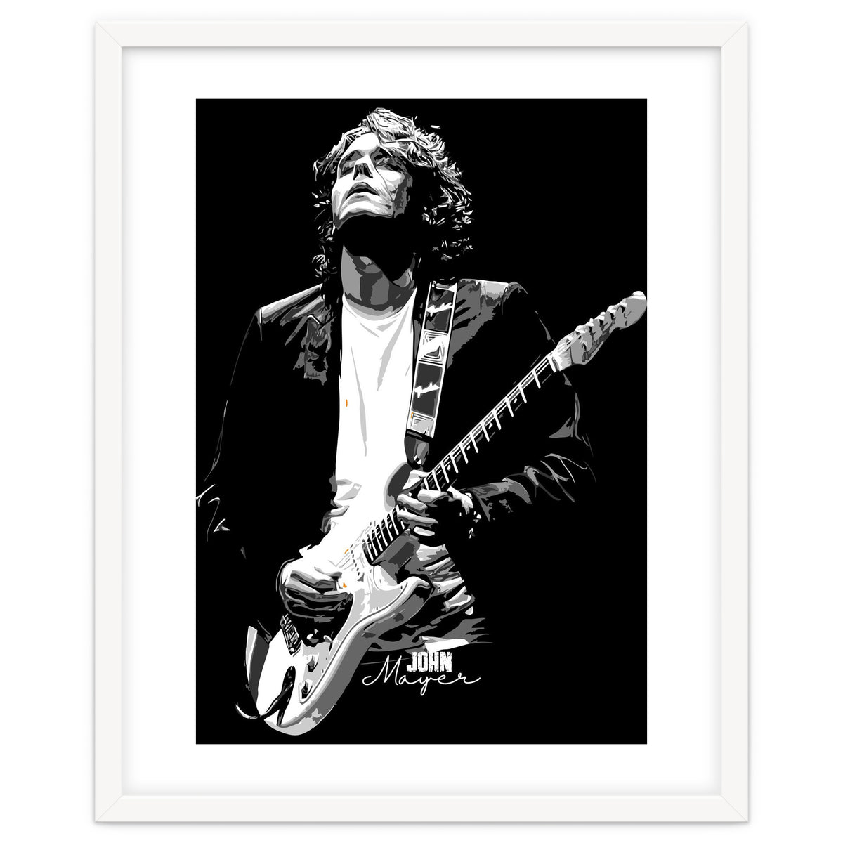 John Mayer American Musician Legend in Grayscale