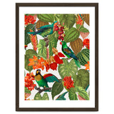 Tropical Parrots In Flower Jungle thumbnail