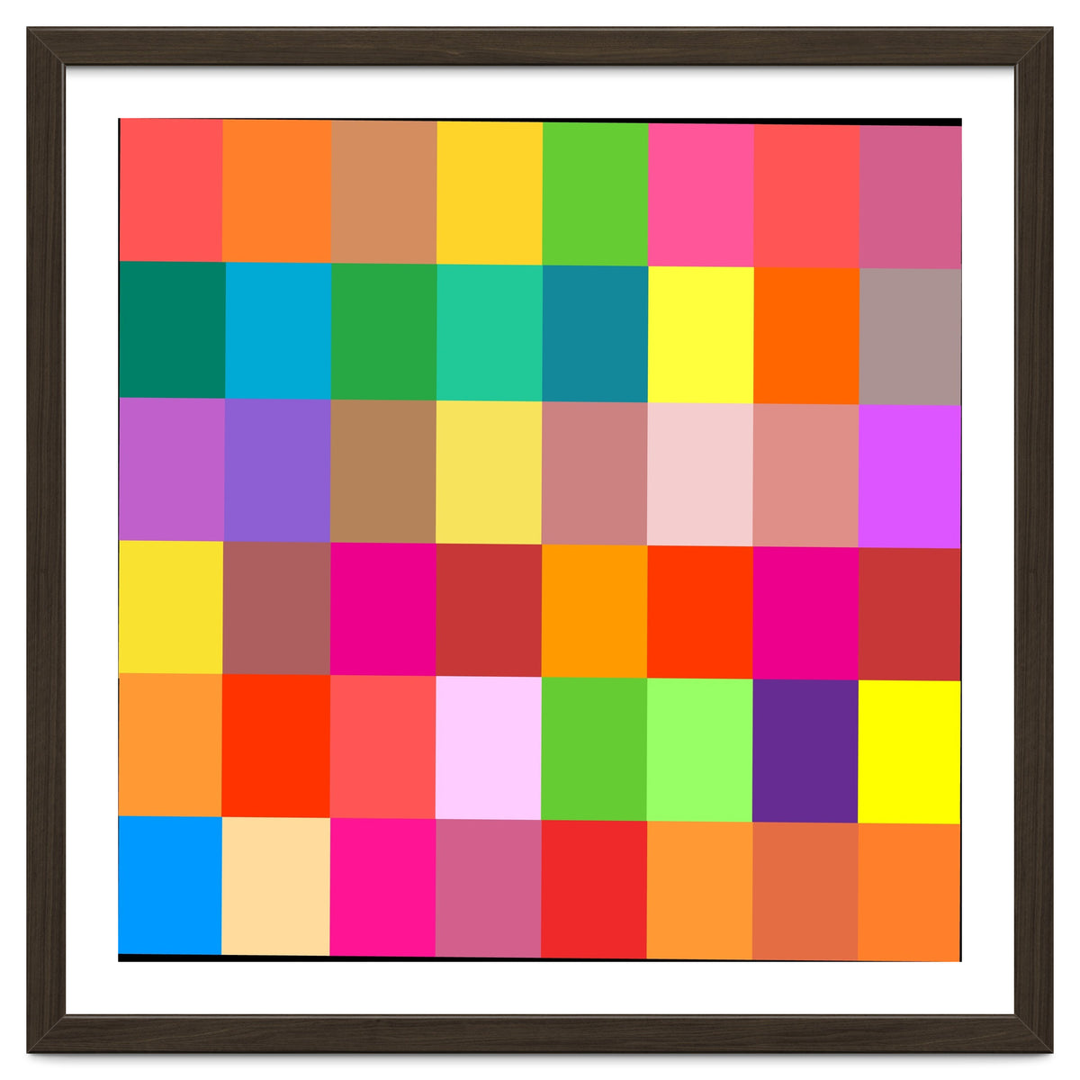 Colorful Rainbow Squares Patch