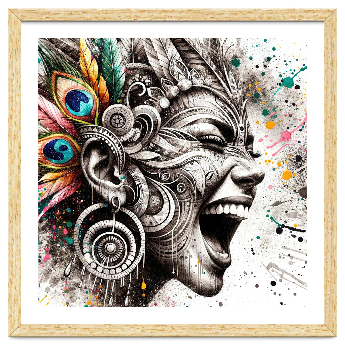 Carnival Scream Portrait