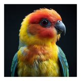 Vibrant Sun Conure Parrot Close Up Portrait (Print Only) thumbnail
