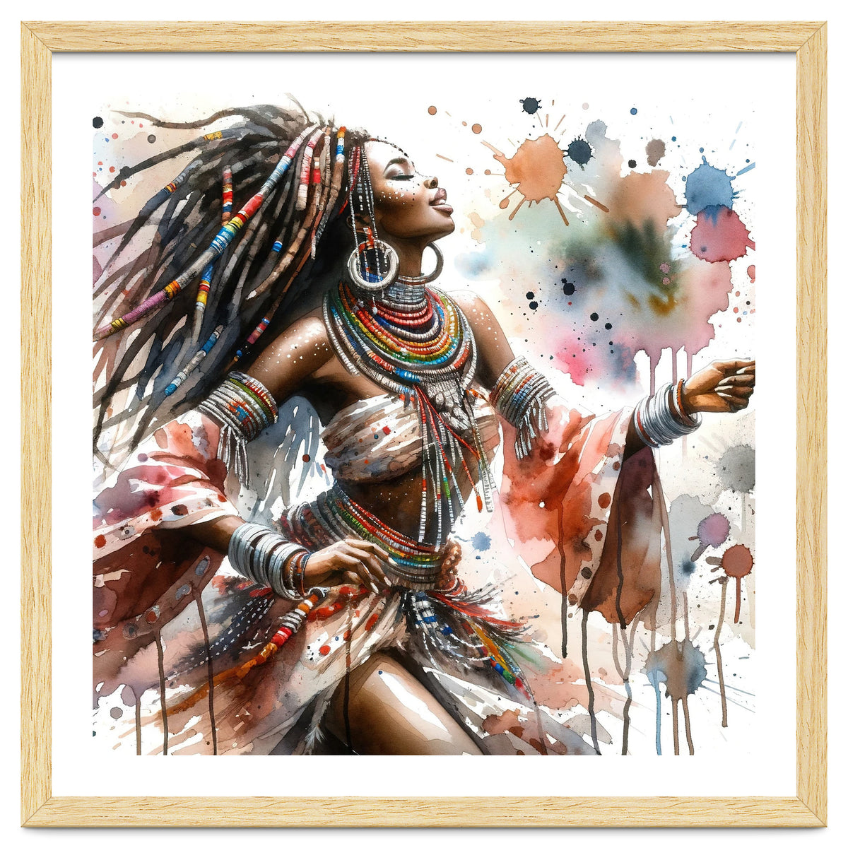 Skyward Beadwork Dancer Portrait