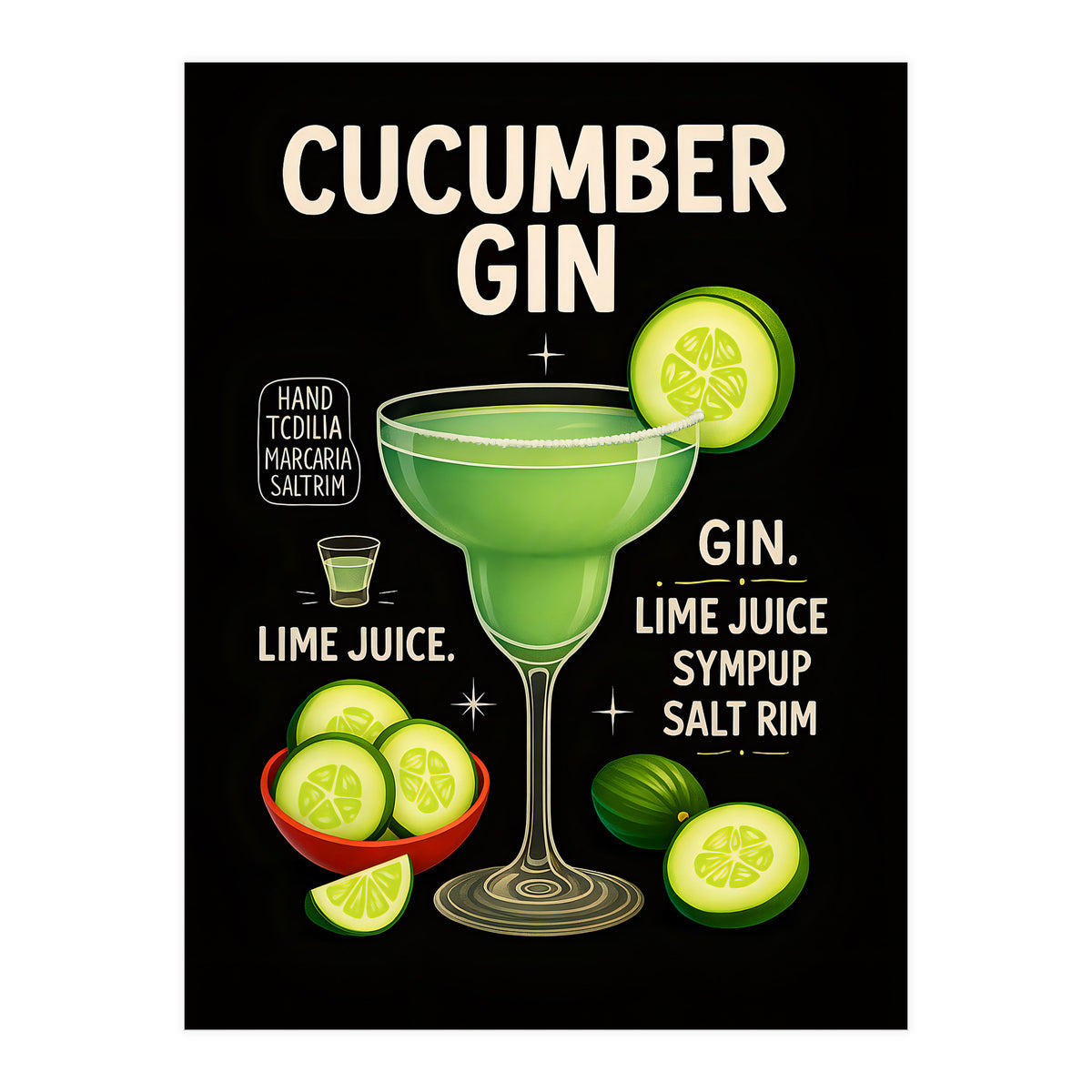 Cucumber Gin (Print Only)
