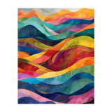 Vibrant Abstract Ribbon Landscape Art (Print Only) thumbnail