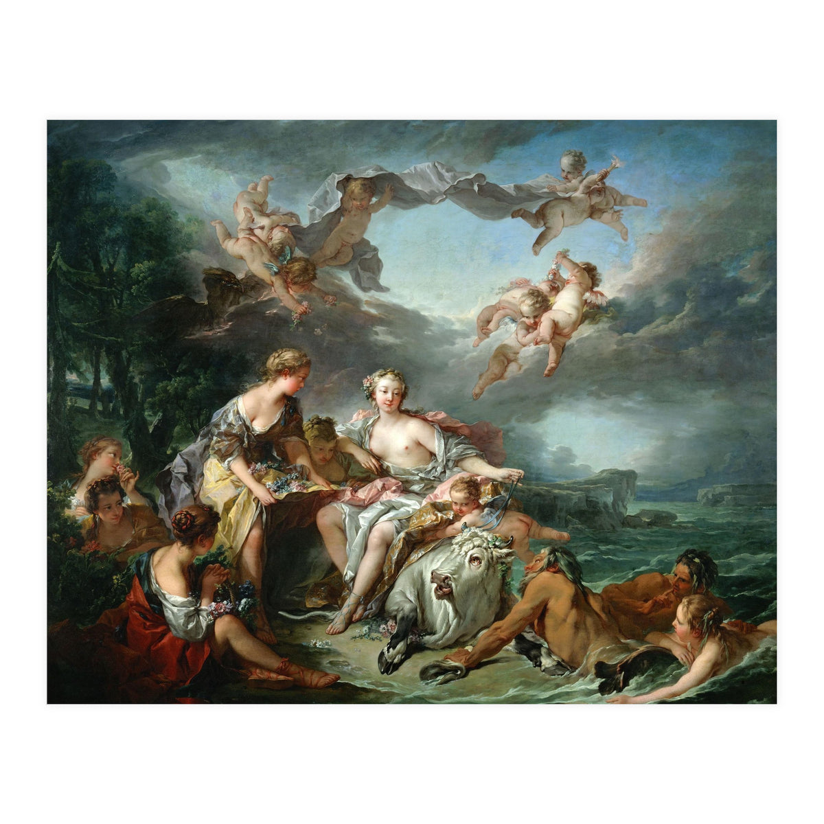 The rape of Europa, 1747. FRANCOIS BOUCHER. (Print Only)