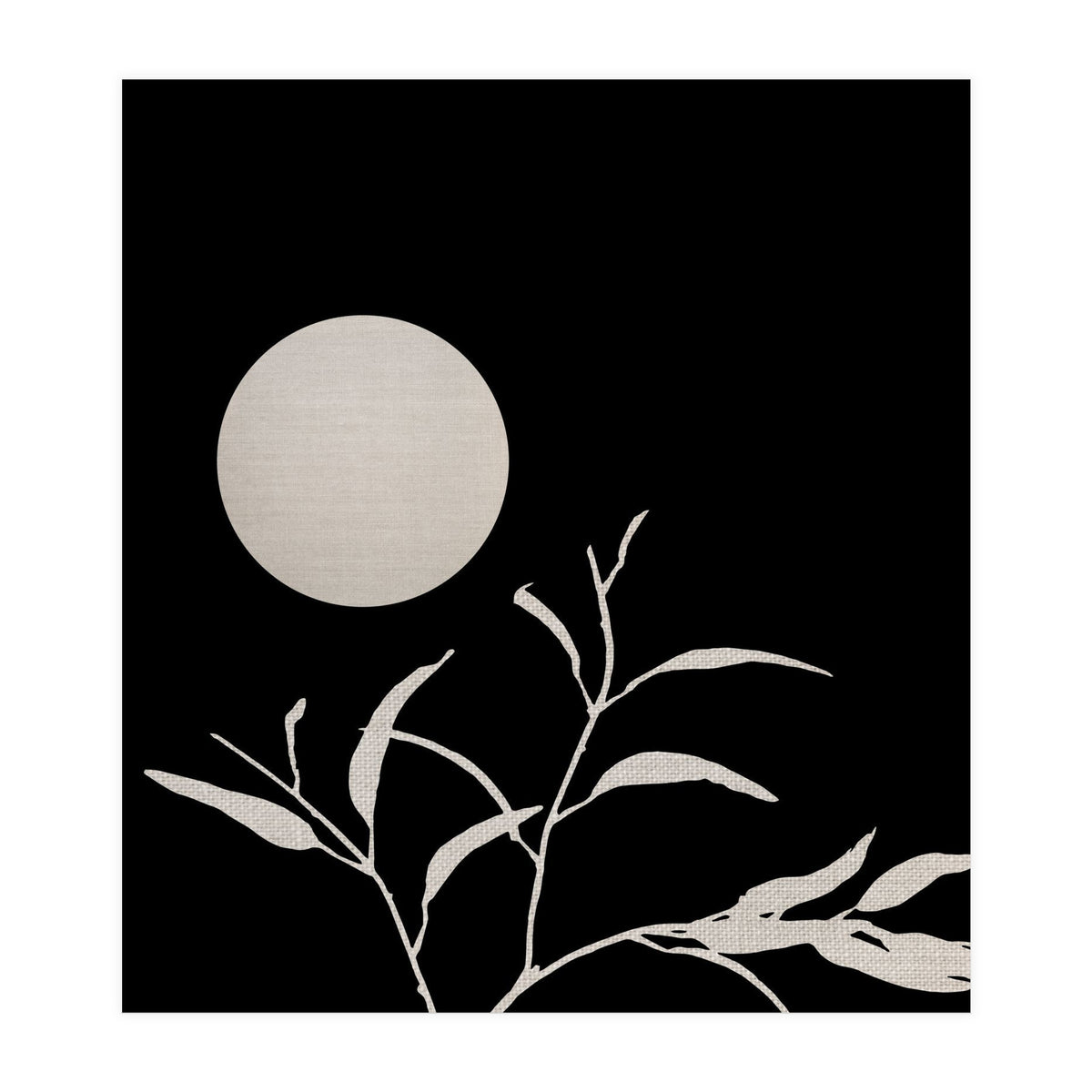 Moon & Leaf  (Print Only)