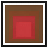 JOSEF ALBERS - HOMAGE TO THE SQUARE, RED, BROWN thumbnail