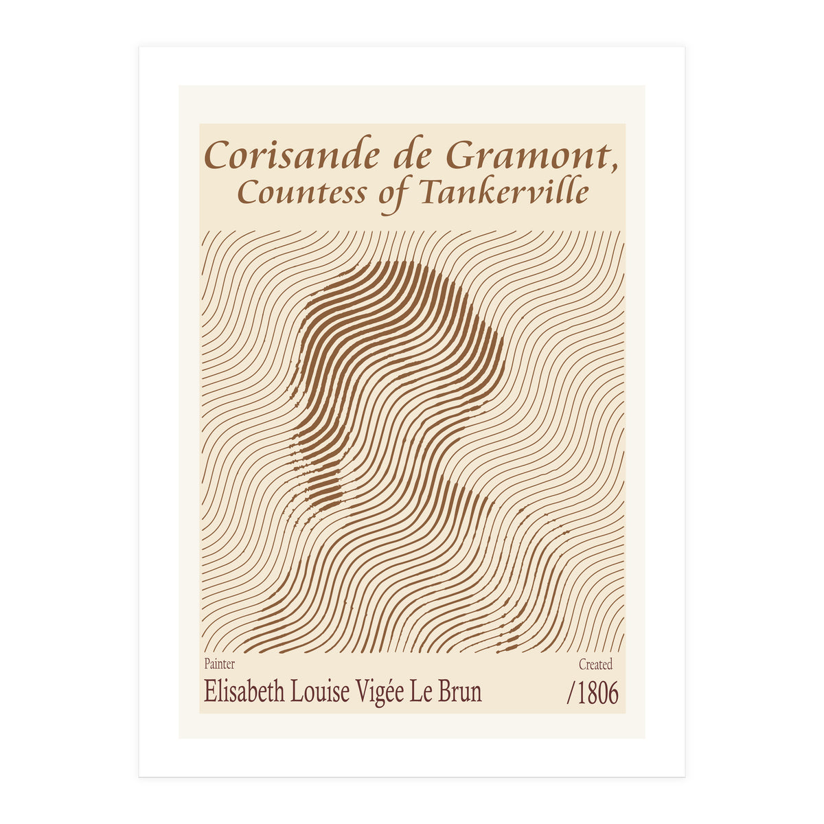 Corisande De Gramont, Countess Of Tankerville – Elisabeth Louise 1806 (Print Only)