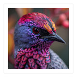 Vibrant Exotic Bird Detailed Feather Close Up (Print Only) thumbnail