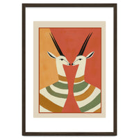 Two Gazelles In Stillness