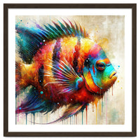 Colorful Tropical Fish Portrait