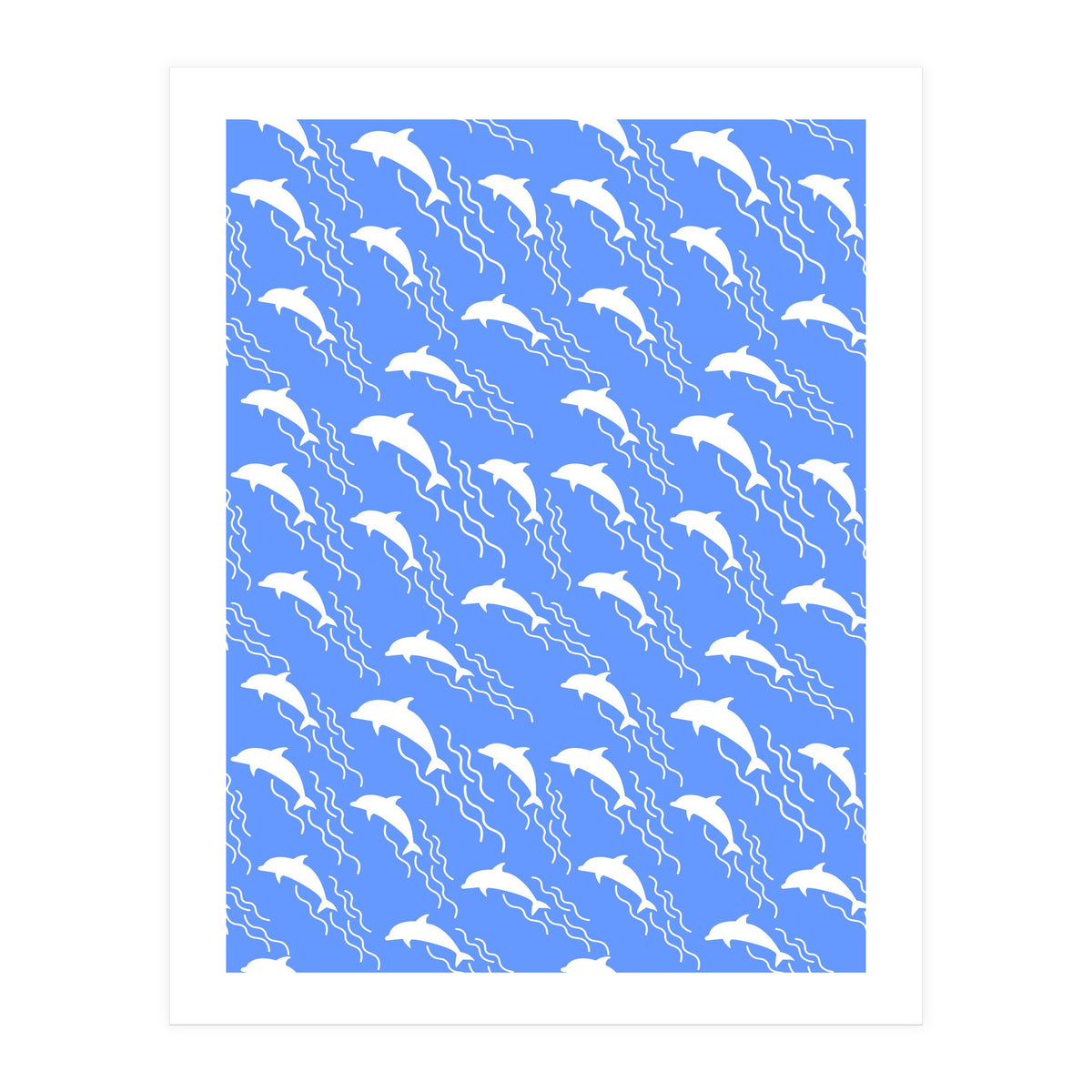 Swimming dolphins (Print Only)
