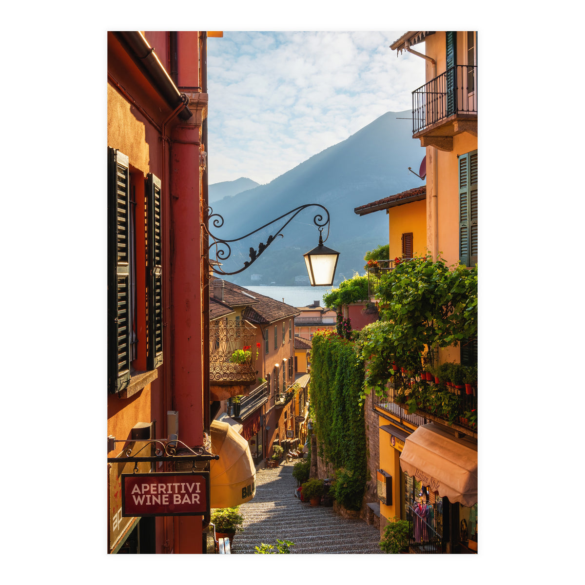 The famous street of Bellagio (Print Only)