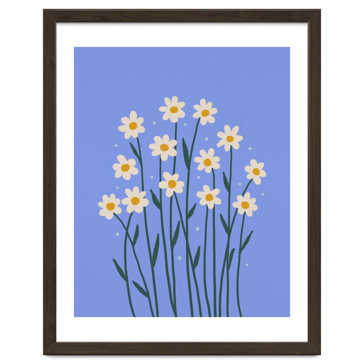 Simple Daisies - periwinkle