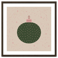 Christmas globe with snowflakes