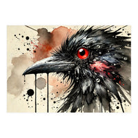 Dramatic Raven Portrait (Print Only)