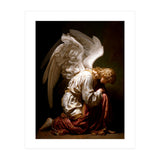 Kneeling Down Angel Renaissance inspired Religious Art (Print Only) thumbnail