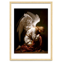 Kneeling Down Angel Renaissance inspired Religious Art